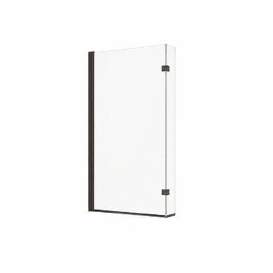 Lomax L Shape 1450mm 6mm Matt Black Bath Screen