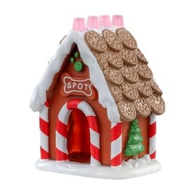 Dog House Christmas Figurine