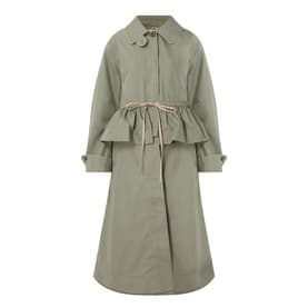 Myrtle Peplum Trench Coat