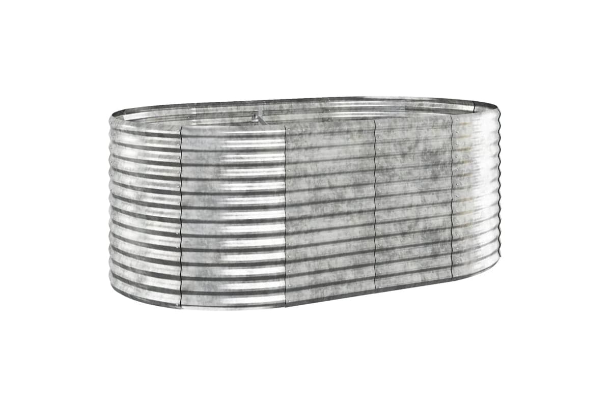 vidaXL 319062 Garden Raised Bed Powder-coated Steel 175x100x68cm Silver