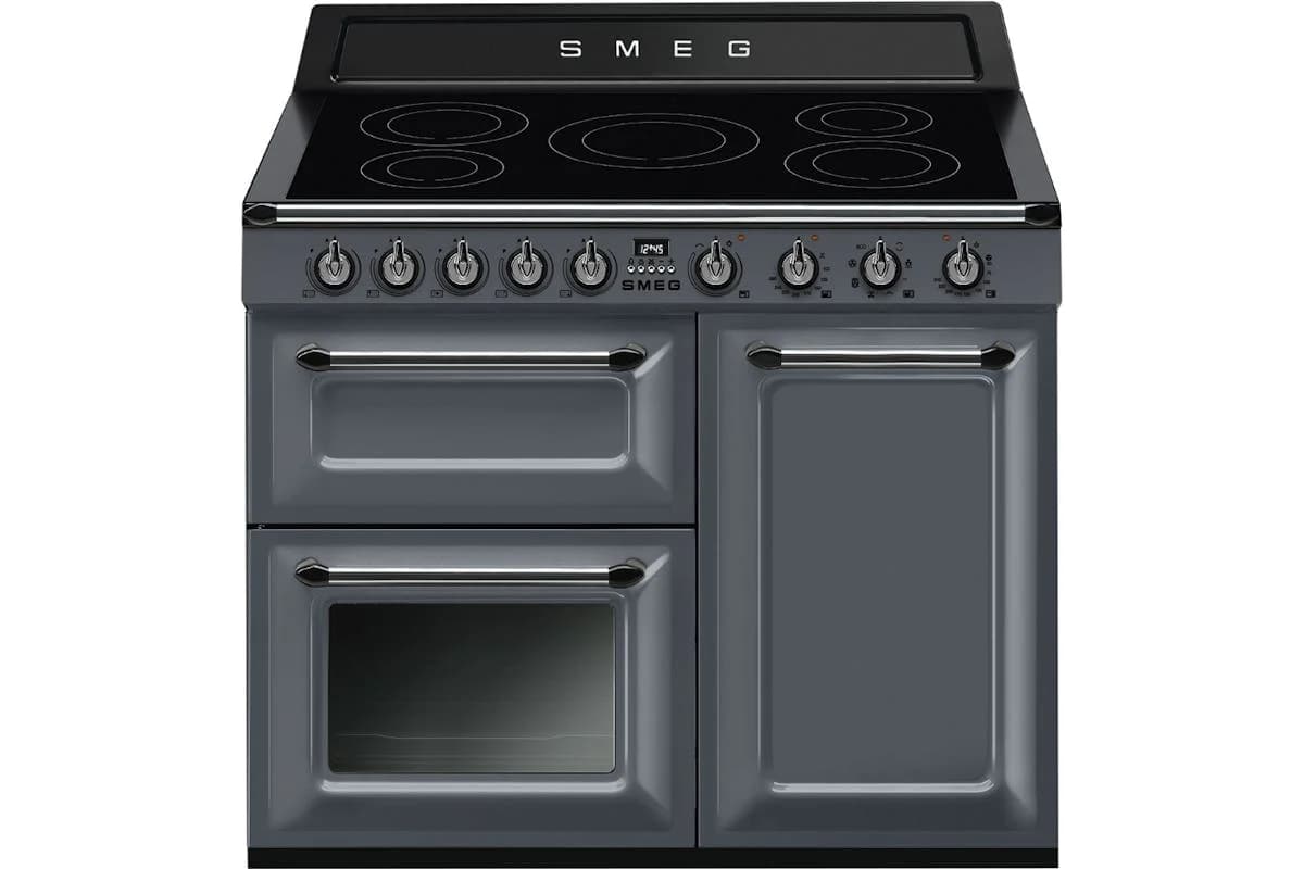 Smeg 100cm Victoria Electric Cooker with Induction Hob | TR103IGR2 | Slate Grey