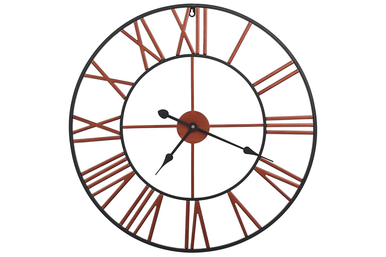 Vidaxl 283864 Metal Wall Clock 58 cm | Red