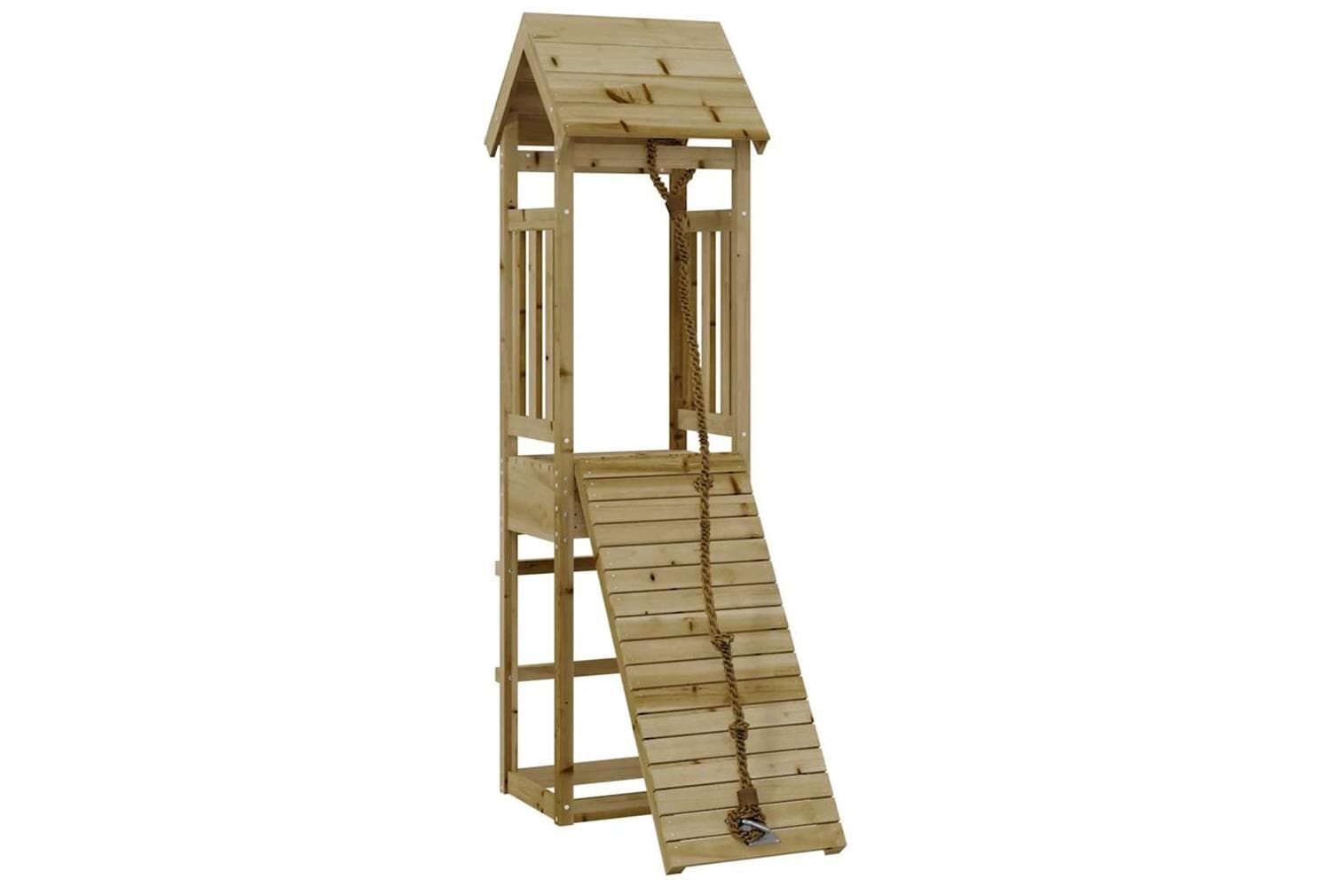 Vidaxl 3155812 Playhouse With Climbing Wall Impregnated Wood Pine