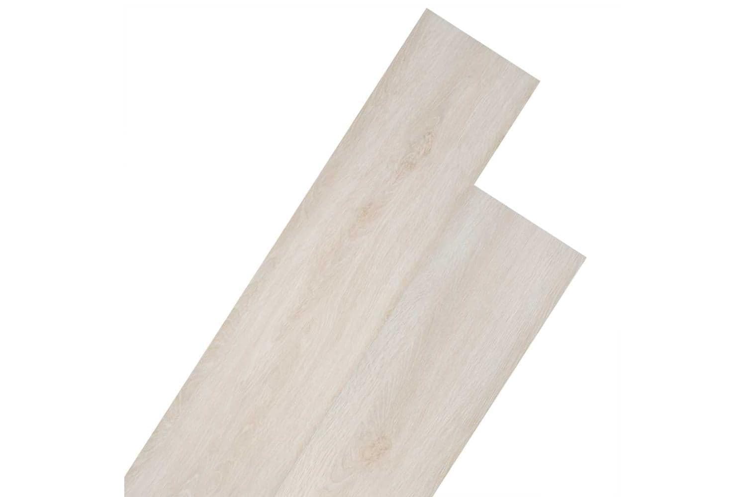 Vidaxl Non Self-adhesive Pvc Flooring Planks 5.26 Sq M 2 Mm Oak Classic White