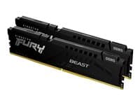 KINGSTON - FURY Beast - DDR5 - kit - 32 GB: 2 x 16 GB - DIMM 288-pin - 5600 MT/s / PC5-44800 - CL36 - 1.25 V - unbuffered - on-die ECC - black
