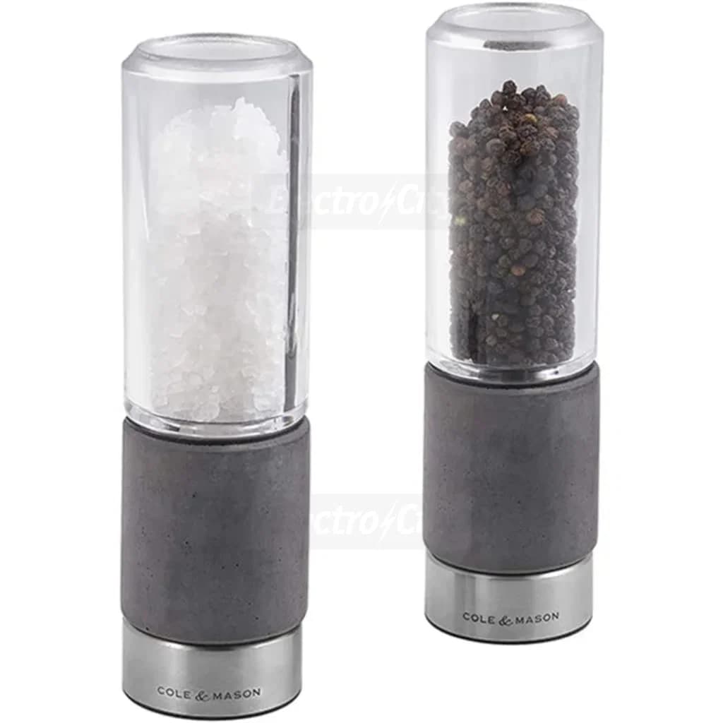 Cole &amp; Mason Regent Concrete Precision+ Salt &amp; Pepper Mill Set