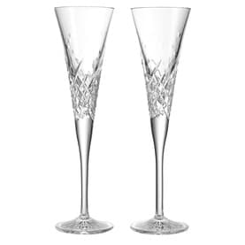 Happy Toasting Flute 185ml, Set of Two