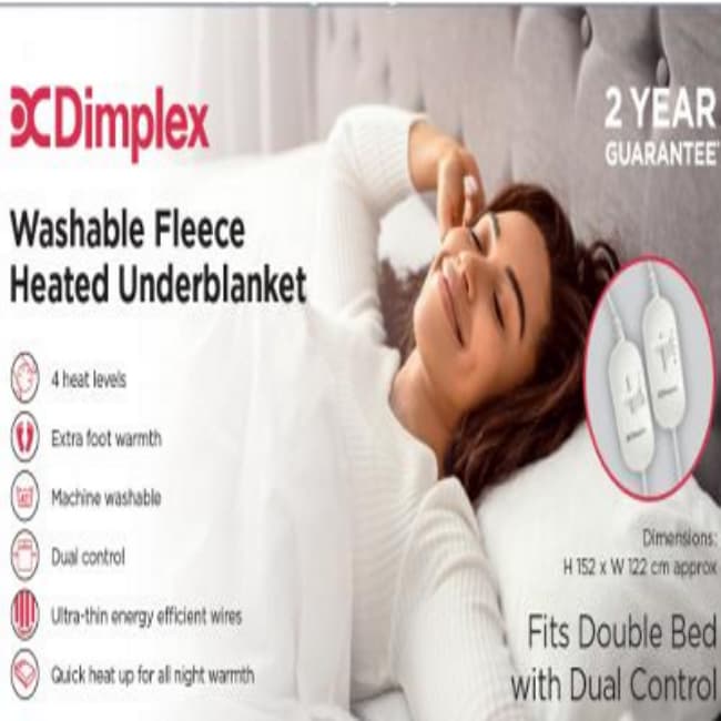 Dimplex Double Fleece Under Blanket – Dual Control | DFB2003