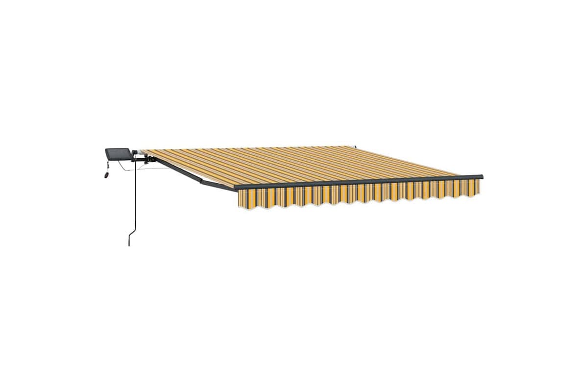 Vidaxl Retractable Awning Manual Multicolour 350 X 250 Cm Fabric