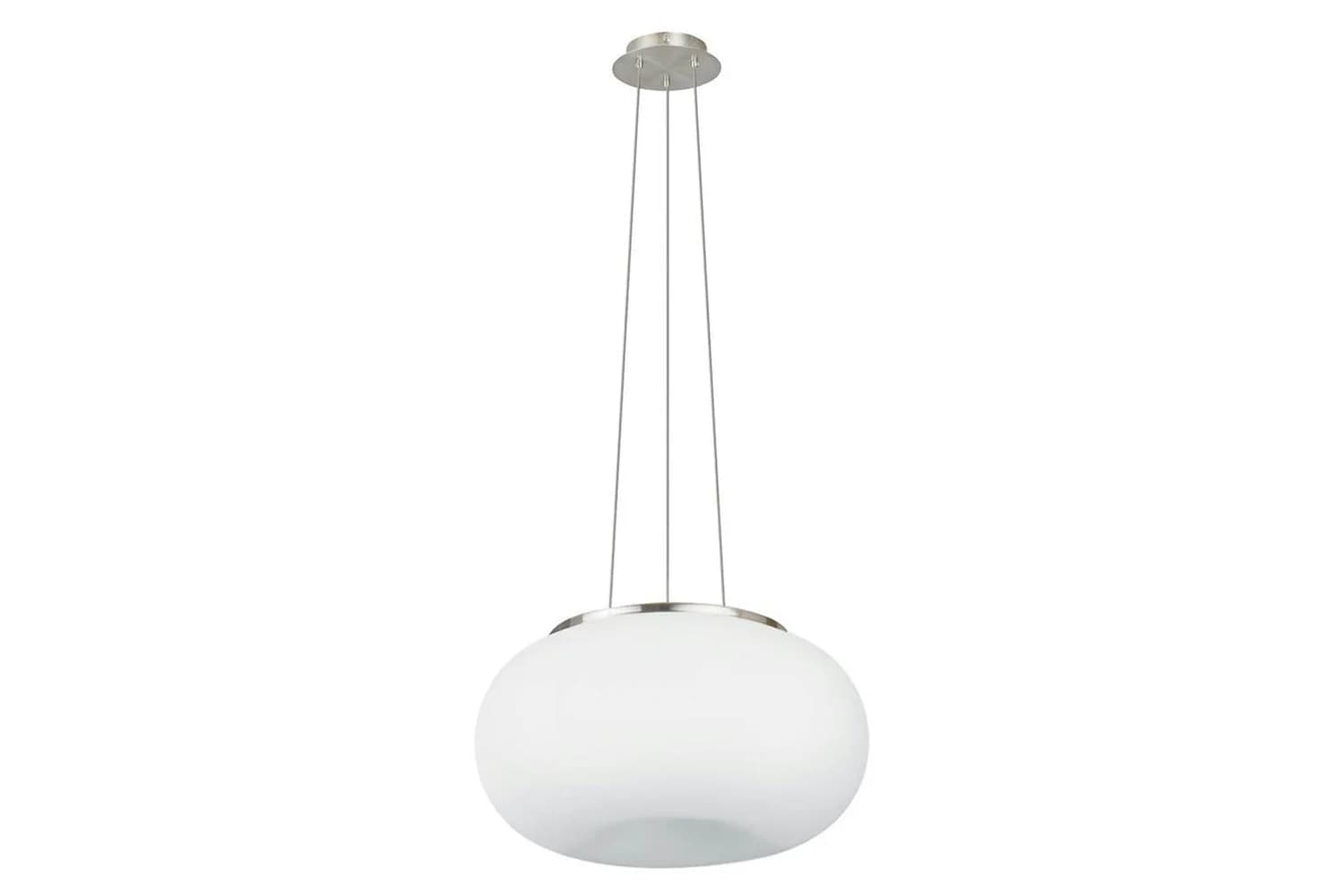 Eglo | Optica Steel and Glass Pendant Light | White