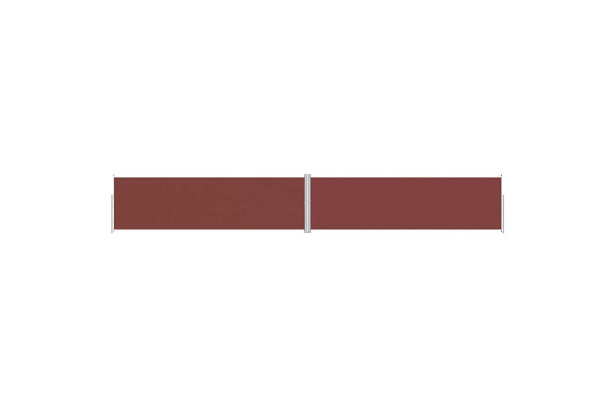 vidaXL 318075 Retractable Side Awning Brown 180x1200cm