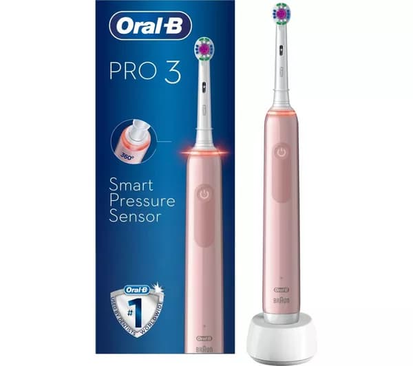 ORAL-B Pro 3 3000 Electric Toothbrush - Pink