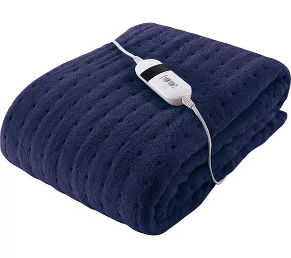 SILENTNIGHT Comfort Control Heated Throw - Navy, 160 x 120 cm