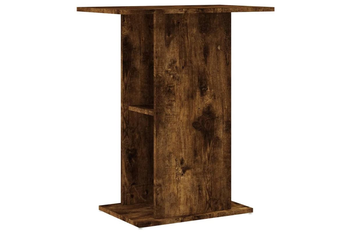 Vidaxl Aquarium Stand Smoked Oak 605x36x725 Cm Engineered Wood