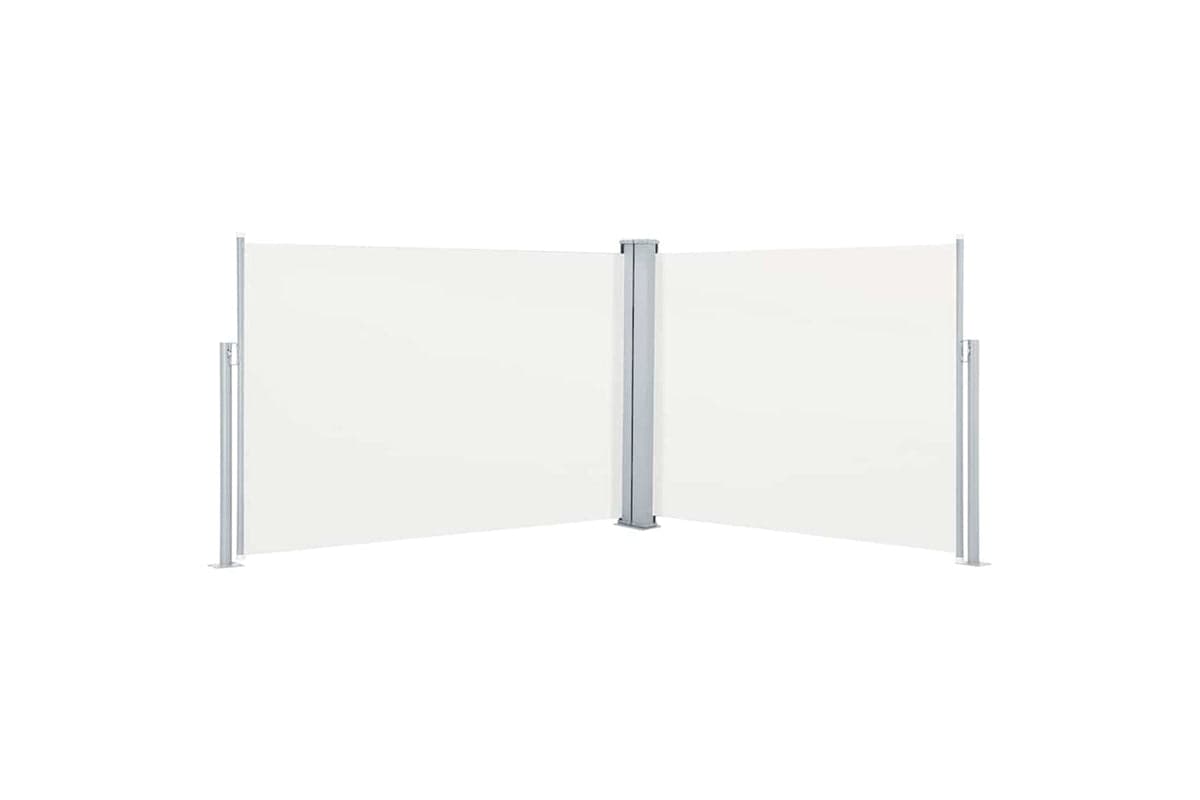 vidaXL 48473 Retractable Side Awning Cream 100x1000cm