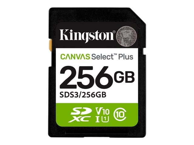 KINGSTON - Canvas Select Plus - flash memory card - 256 GB - SDXC UHS-I
