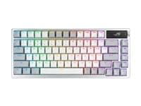 ASUSTEK - ASUS ROG Azoth - keyboard - 75% compact - with OLED display - moonlight white Input Device