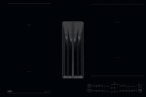 AEG 7000 Series 80cm Built-in Extractor Induction Hob | NCH84C23AB