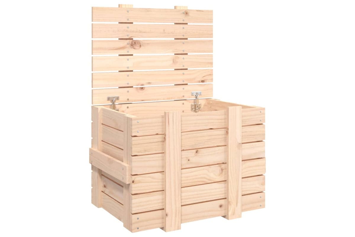 vidaXL 824993 Storage Box 58x40.5x42cm Solid Wood Pine