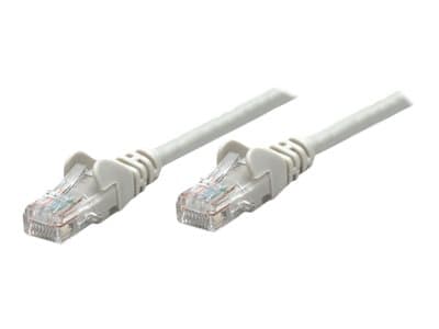 Intellinet Network Patch Cable, Cat5e, 5m, Grey, CCA, U/UTP, PVC, RJ45, Gold Plated Contacts, Snagless, Booted, Lifetime Warranty, Polybag
