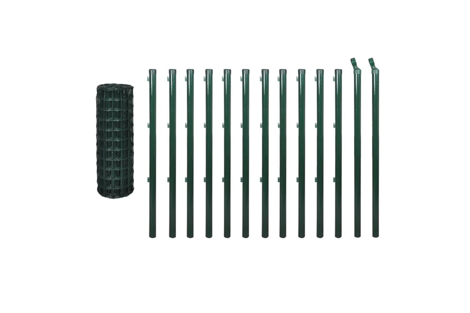 Vidaxl 140571 Euro Fence Steel 25x1.5 M Green