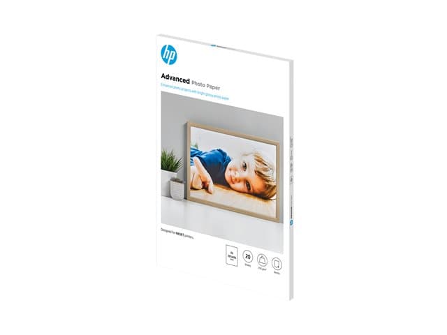 HP - Advanced Photo Paper - photo paper - glossy - 20 sheet(s) - A3 - 250 g/m²