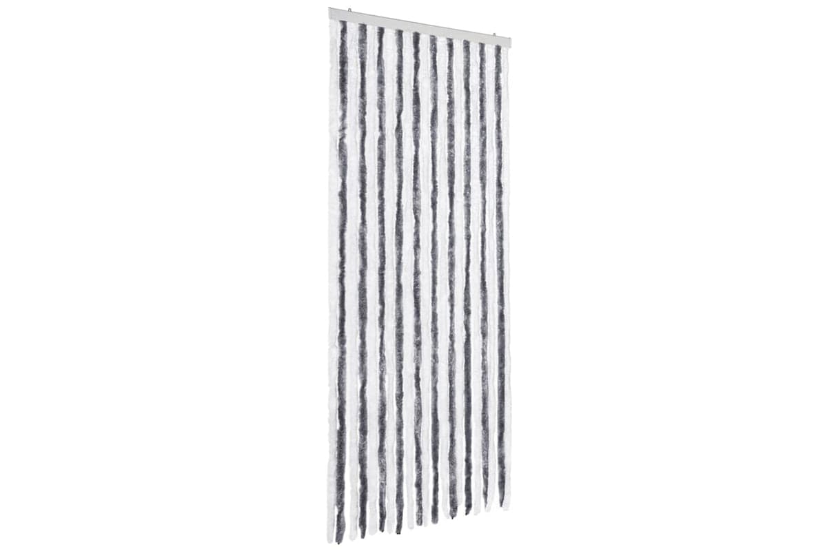 vidaXL Insect Curtain Grey And White 90x200cm Chenille