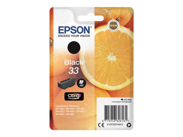 EPSON - 33 - black - original - ink cartridge