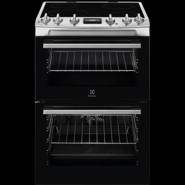 Electrolux Electric Cooker 60cm - Black & Stainless Steel | LKR655200X