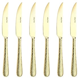 Champagne Avalon Set of 6 Steak Knives