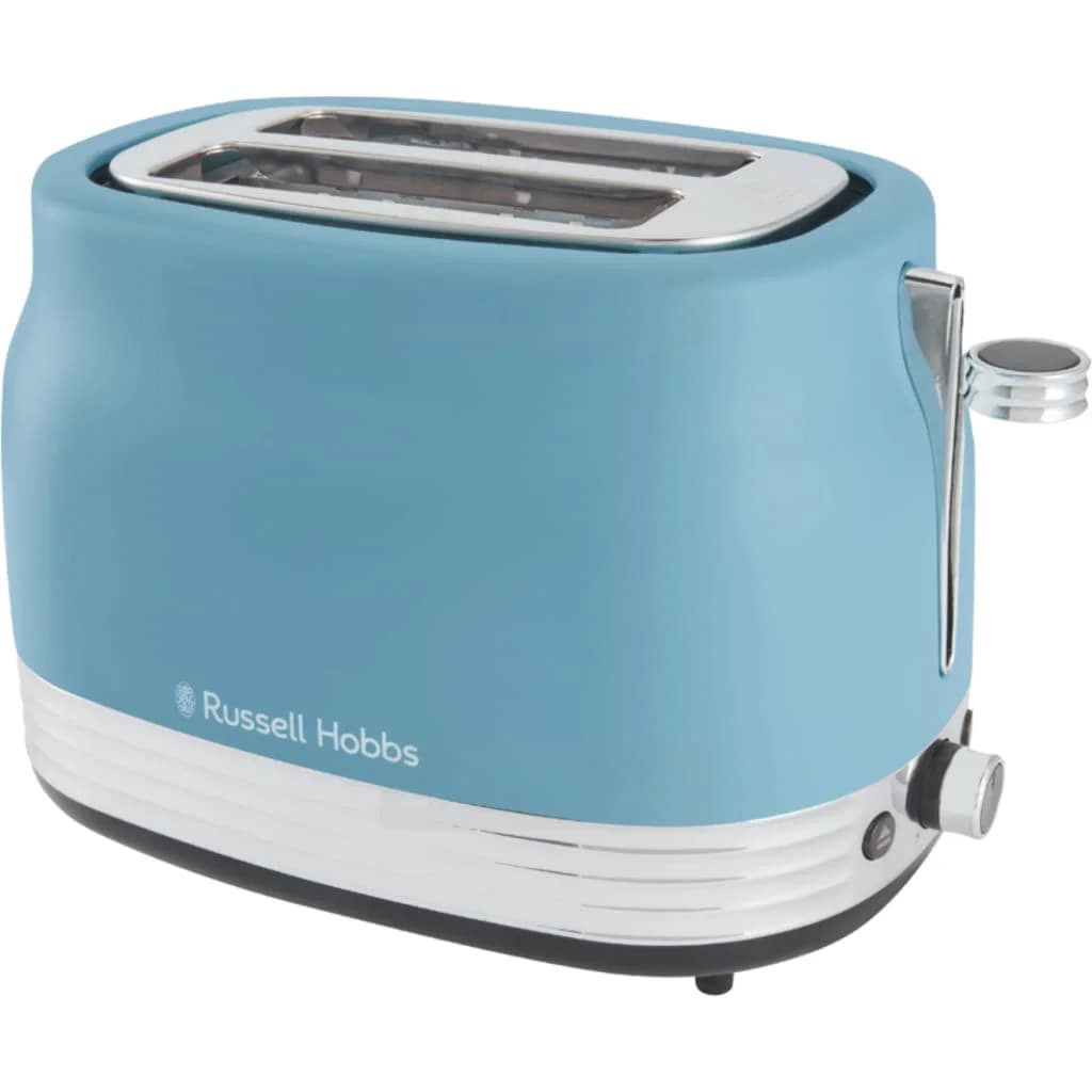 Russell Hobbs Hanley 2 Slice Toaster with High Lift Lever | Retro Blue