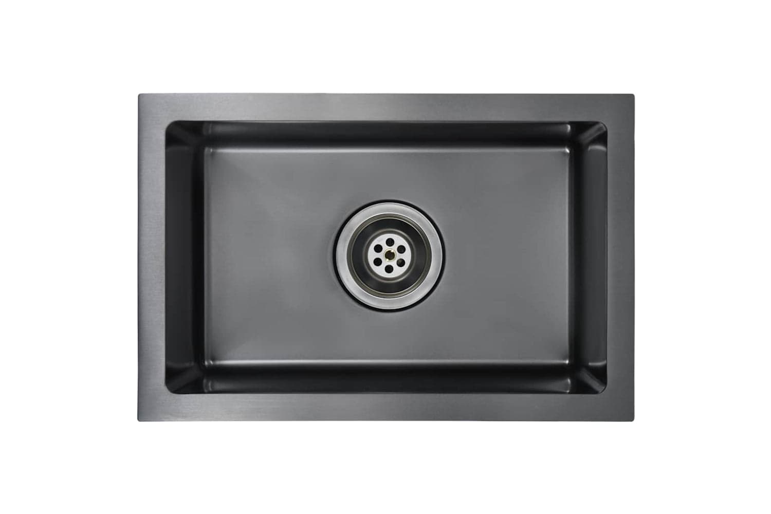 Vidaxl 145082 Handmade Kitchen Sink Black Stainless Steel