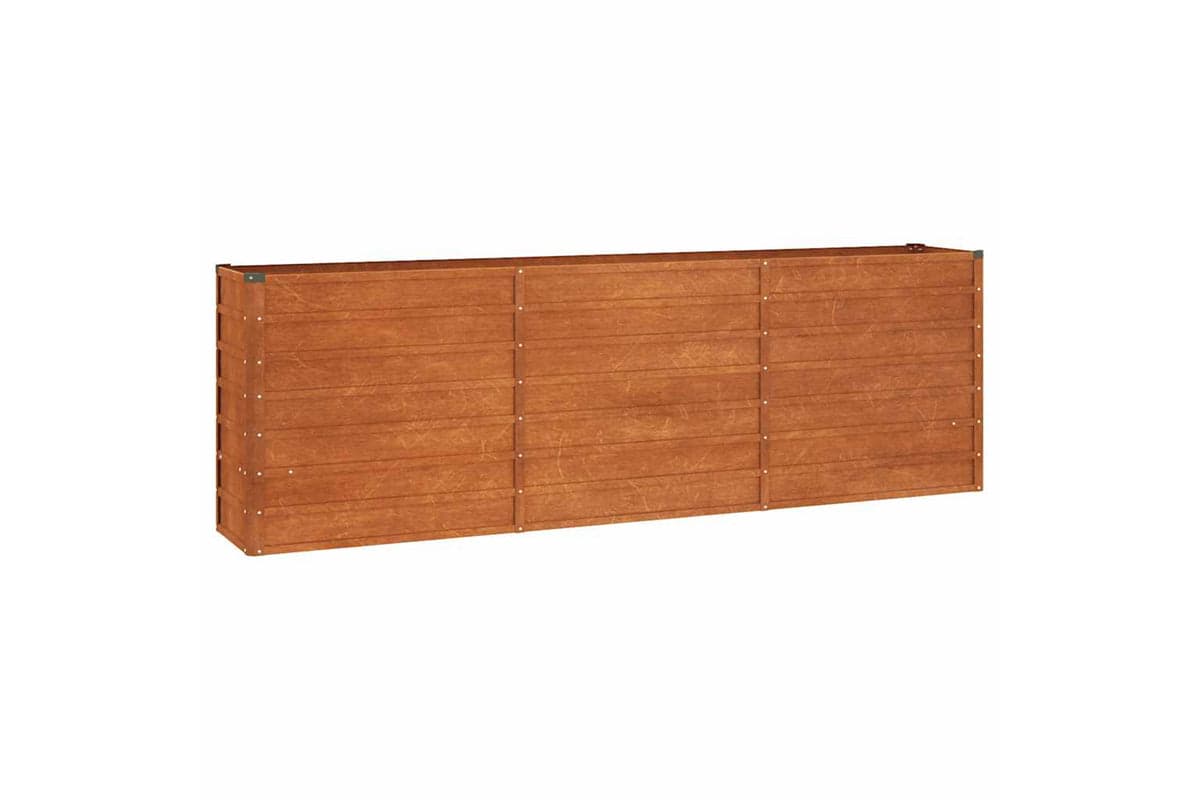 Vidaxl Garden Raised Bed Rusty 240x40x77 Cm Corten Steel