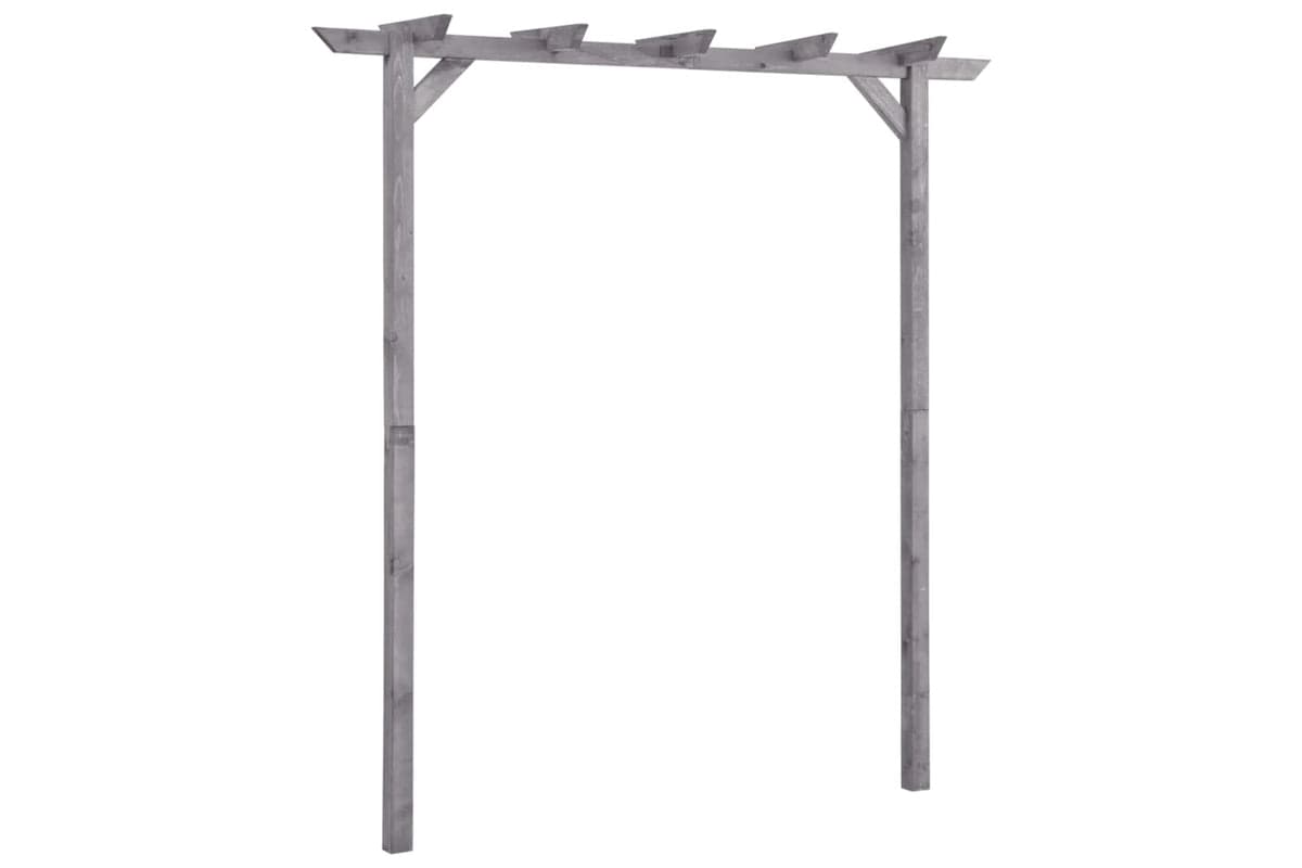 vidaXL 313567 Garden Pergola Grey 200x40x205cm Impregnated Pinewood