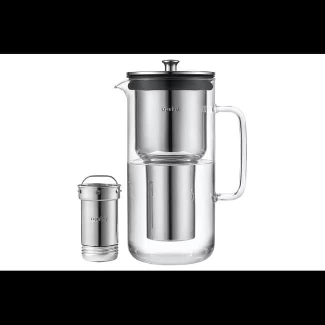 Aarke 1.18L Water Purifier Jug - Glass & Steel | A1120