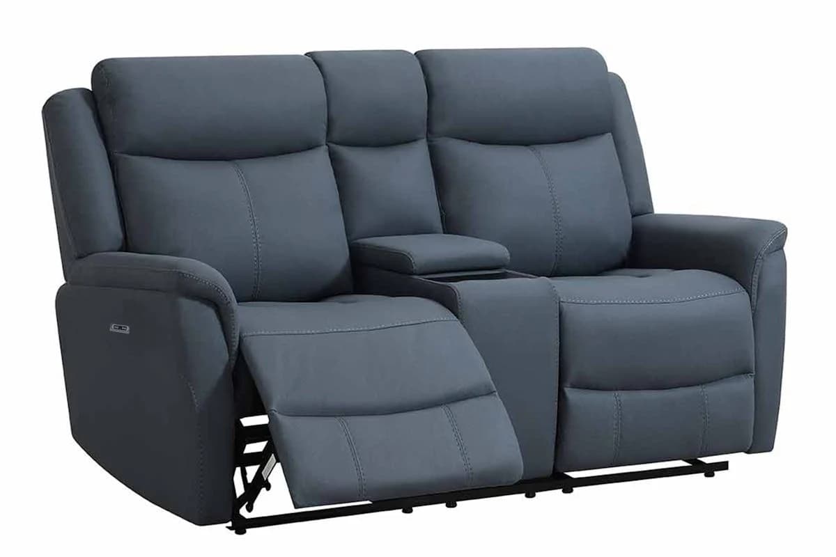 Otto 2 Seater Sofa | Console | Power Recliner | Midnight Grey