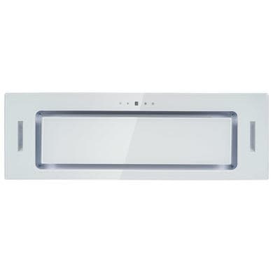 electriQ 90cm Glass Canopy Cooker Hood - White
