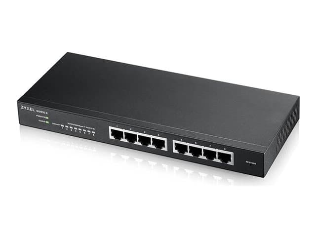 ZYXEL - GS1915 Series GS1915-8 - Switch - managed - smart - 8 x 10/100/1000 - desktop, wall-mountable