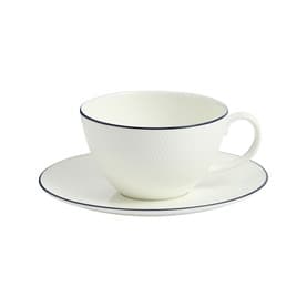 Gio Blue Line Teacup & Saucer Two-Piece Set 290ml