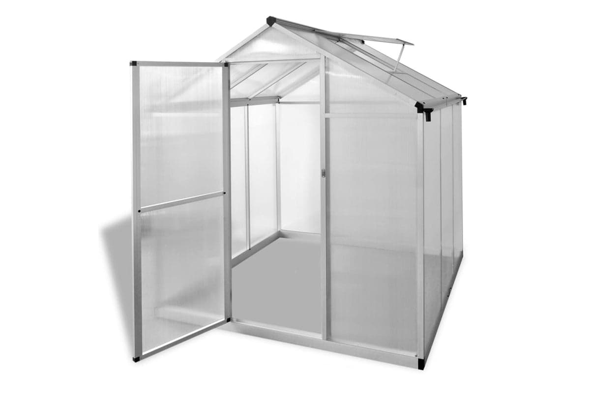 Vidaxl Greenhouse Reinforced Aluminium 3.46 Sq M