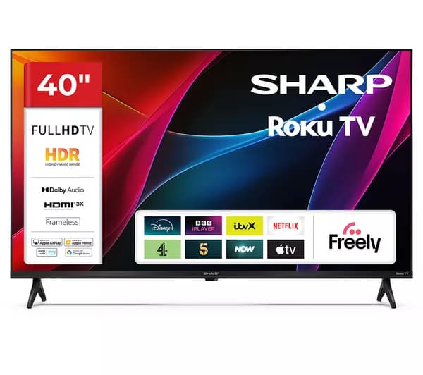 SHARP 2T-C40HD2725KB Roku TV 40" Smart Full HD HDR LED TV