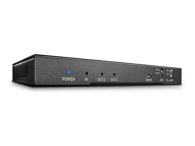 Lindy - HDMI 2.0 18G Splitter with Audio - video/audio splitter - 2 ports