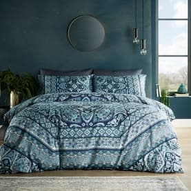 Kizzi Mandala Duvet Set Navy