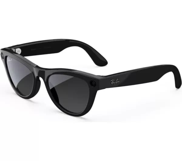 RAY-BAN META Skyler (Gen 2) Glasses - Shiny Black with Polarised Gradient Graphite Lenses