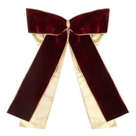 Burgundy Large Velvet Tree Bow 11in