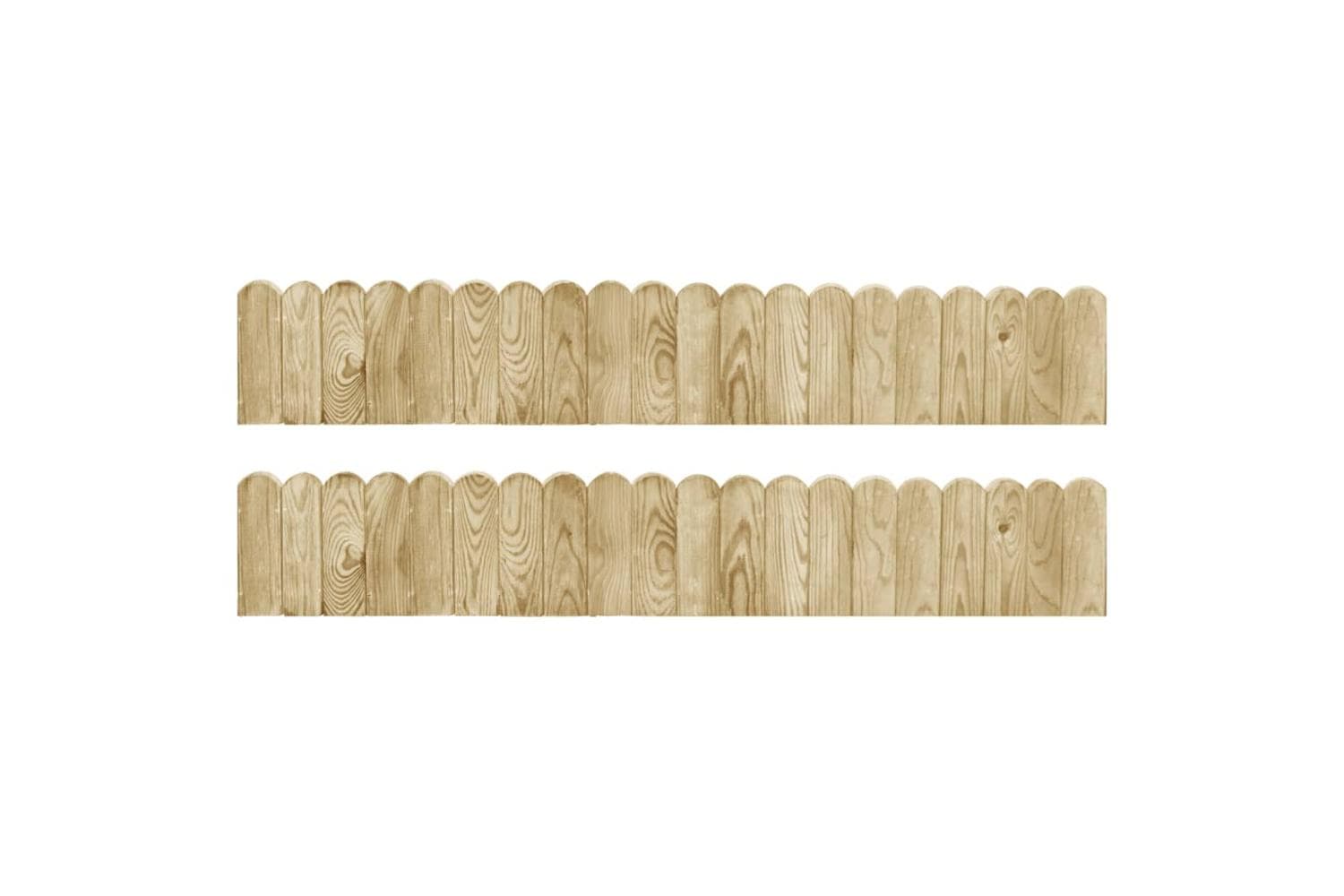 vidaXL 3053642 Border Rolls 2 Pcs 120cm Impregnated Pinewood