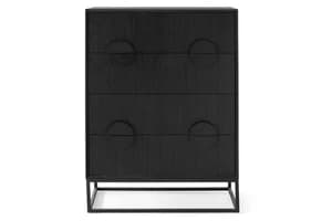 Teca Chest Of Drawer | 4 Drawer | Matt Black