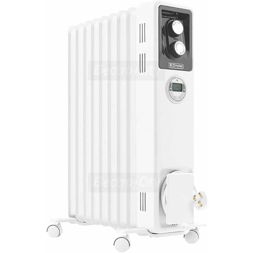 Dimplex 2000W Oil-Free Column Radiator with 24-Hour Timer | White