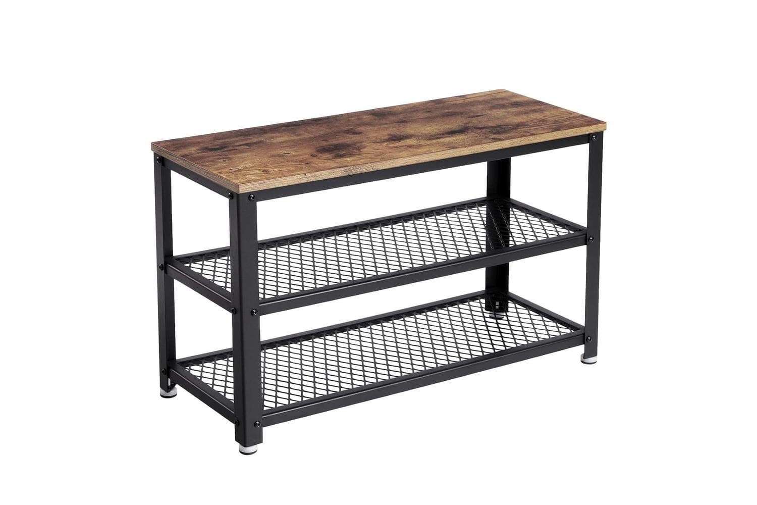 Vasagle Tiers Shoe Bench | Rustic Brown