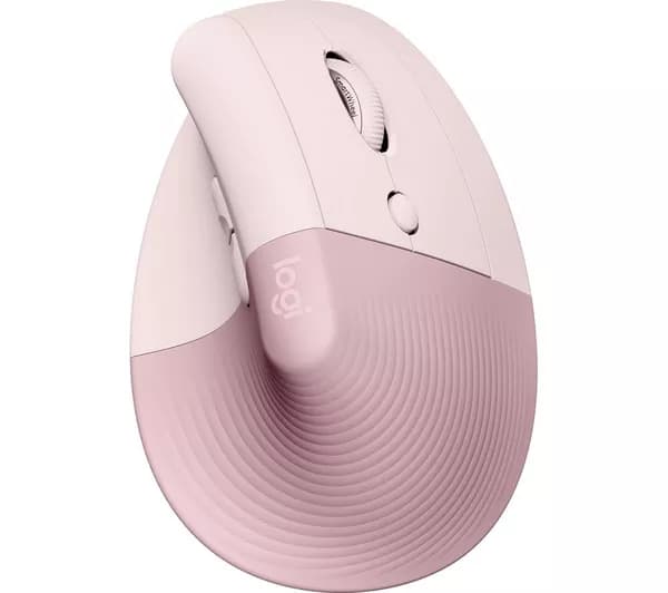 LOGITECH Lift Vertical Ergonomic Optical Mouse - Rose